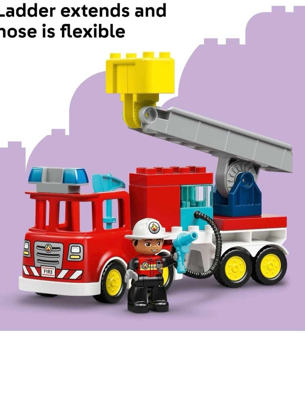 Lego Duplo 10473 Red Fire Truck Playset with Firefighter - Picture 3 of 4